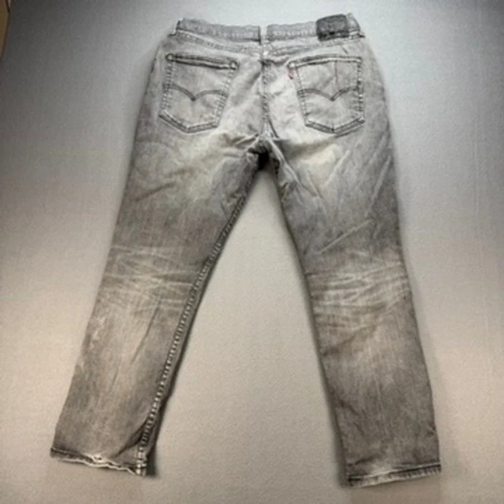 Levis 514 Denim Jeans Straight Fit 36x29 (FIT 33x27) Gray Stretch Casual Classic